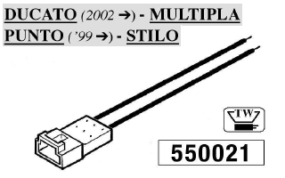 CAVO TWEETER  PUNTO 99>DUCATO 02>MULTIPLA,Y,SYILO MECATRON