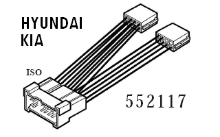 CAVO ADATTATORE AUTORADIO HYUNDAI KIA vedi dettaglio MECATRON