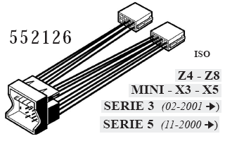 CONNETTORE RADIO BMW-RENAULT-LAND ROVER vedi dettaglio MECATRON