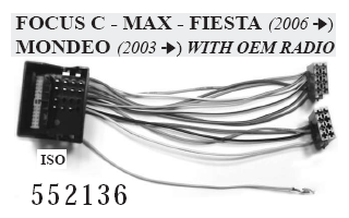CAVO ADATTATORE ISO AUTORADIO FORD vedi dettaglio MECATRON