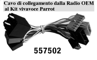 CAVO VIVAVOCE PARROT Futti Modelli chrysler, JEEP << MECATRON