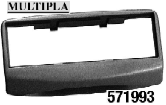 MASCHERINA AUTORADIO NERA  FIAT MULTIPLA >006 MECATRON