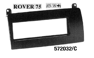 MASCHERINA NERA  AUTORADIO ISO ROVER 75   5-99>> MECATRON