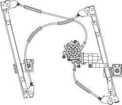 ALZAVETRI ELETTRICO FORD GALAXI ANTERIORE SINISTRO=54080=48080  POLITECNICA 80