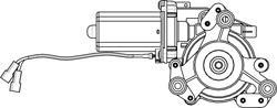 MOTORIDUTTORE + ACCESSORI PER MOTORIZZARE L'ALZAVETRO  MANUALE  ANT,SX  DI  SEAT IBIZA-CORDOBA 02/02->10/08 POLITECNICA 80