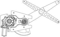COPPIA ALZACRISTALLI ELETTRICI ANTERIORI 2/4 PORTE ROVER S.200-25 4/96>2005 POLITECNICA 80
