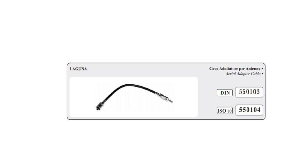 ADATTATORE ANTENNA DIN REN.LAGUNA MECATRON