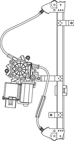 ALZAVETRI ELETTRICO POSTERIORE SINISTRO 4P SEAT ALHAMBRA 2001> COMFORT=25086-54086scm POLITECNICA 80