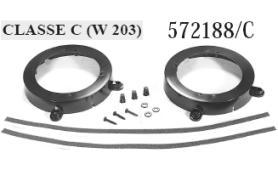 SUPPORTI ADATTATORI  ALTOP. Post.MERCEDES  C 130mm MECATRON