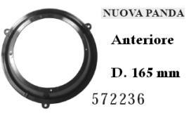 ADATTATORI ALTOPARLANTI ANT. FIAT PANDA 2003> 165MM MECATRON