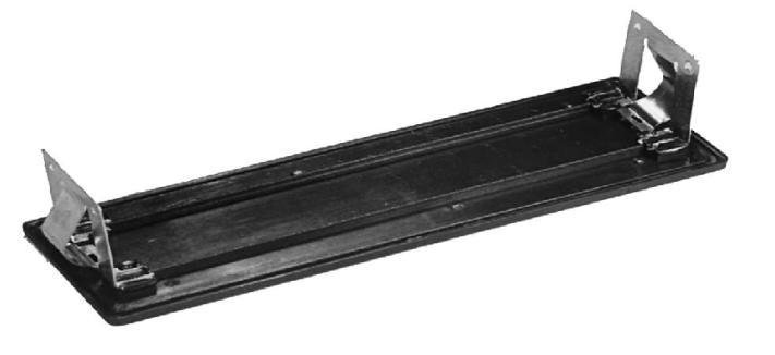 COPRIFORO NERO PER VANO RADIO 196 x 62.5 mm MECATRON