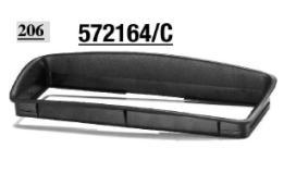 MASCHERINA NERA AUTORADIO ISO  PEUGEOT 206  MECATRON