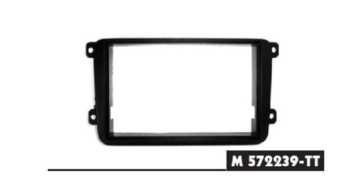 MASCHERINA NERA RADIO 2 ISO SKODA,VOLKSWAGEN,SEAT MECATRON