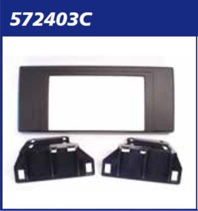 MASCHERINA nera KITRADIO 2DIN BMW X 5-E53- '00>'06 MECATRON