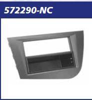 MASCHERINA NERA 2 ISO x AUTORADIO SU  SEAT Leon 05> MECATRON
