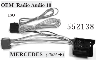 CAVO RADIO MERCEDES 004> CON impianto AUDIO 10 MECATRON