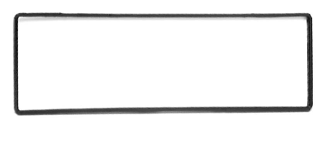 CORNICI s SUPPORTO RADIO ISO IN ABS mm 2 x 4 10 Pz MECATRON