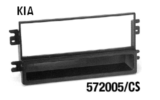 MASCHERINA NERA  AUTORADIO MONOISO  KIA  MECATRON