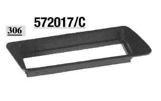 MASCHERINA NERA AUTORADIO ISO PEUGEOT 306 MECATRON