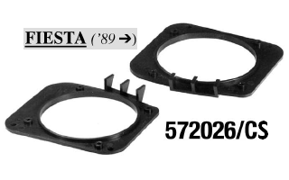 COPPIA ADATTATORI ALTOP.POST.100mm  FIESTA 89>>  MECATRON