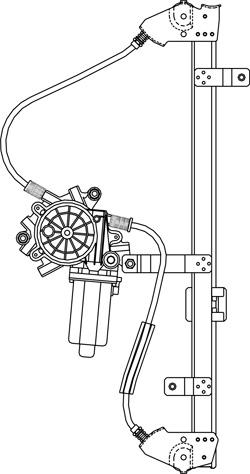 ALZAVETRI ELETTRICO FORD ESCORT 2P ANTERIORE SINISTRO 6/90->  POLITECNICA 80