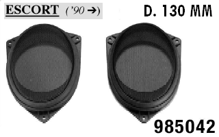 GRIGLIE  ALTOPARLANTI  P.POST.FORD ESCORT '90>130MM  MECATRON