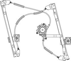 MECCANISMO ALZAVETRI RENAULT LAGUNA 2 4P 01/01>10/0 POLITECNICA 80