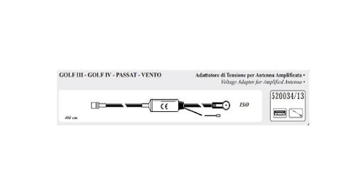 ADATTATORE DI TENSIONE X ANT.AMPLIF.GOLFIII-IV-PASSAT-VENTO>'03 MECATRON
