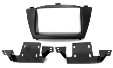 MASCHERINA nera RADIO DOPPIO DIN HYUNDAI Ix35  MECATRON