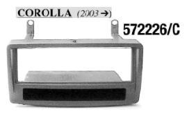 MASCHERINA  ADATT. RADIO ISO TOYOTA COROLLA 02>08 MECATRON