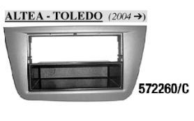 MASCHERINA RADIO ISO SEATToledo 04>,Altea 11> Grigia MECATRON