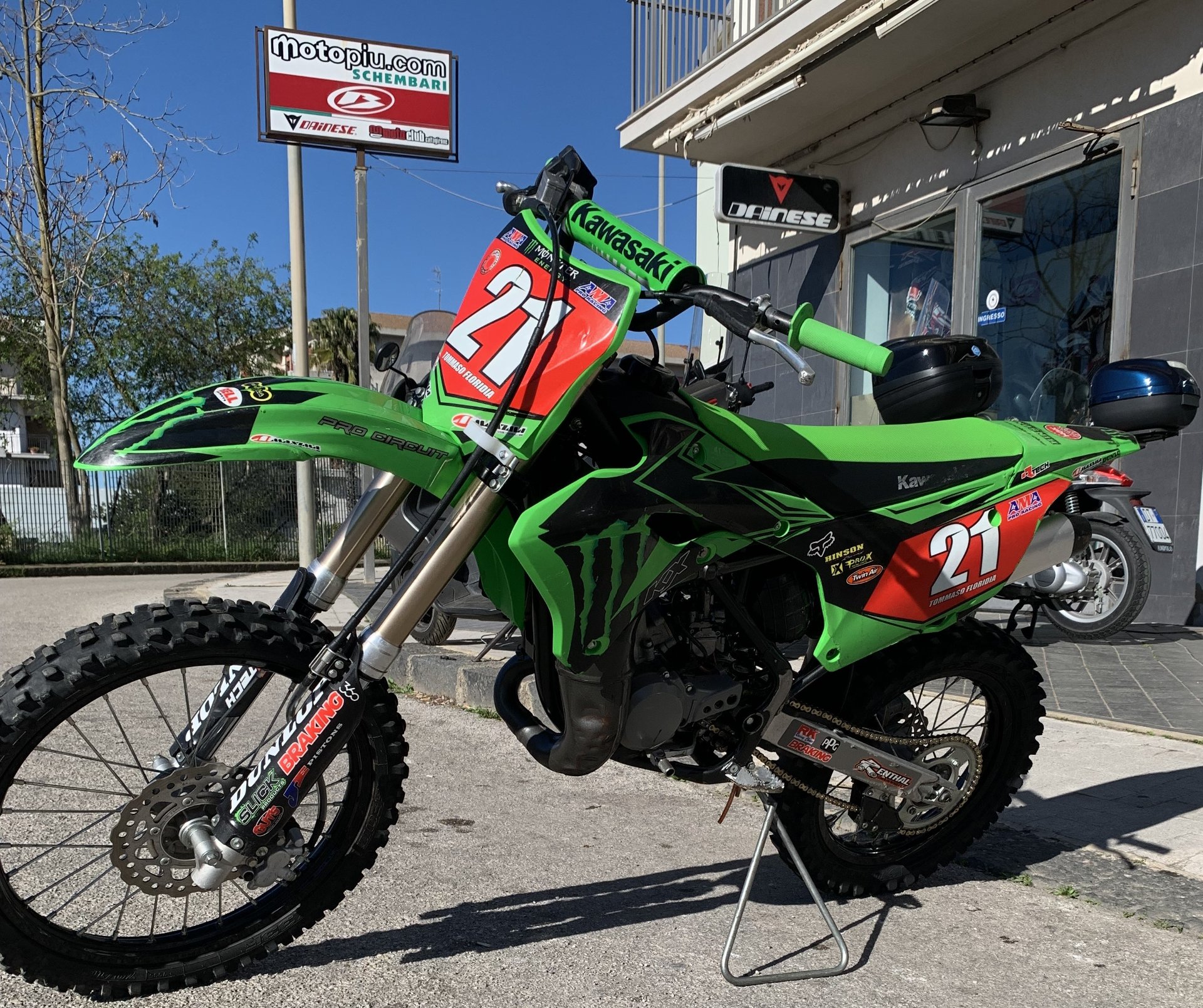 Kawasaki kx minicross ruote alte