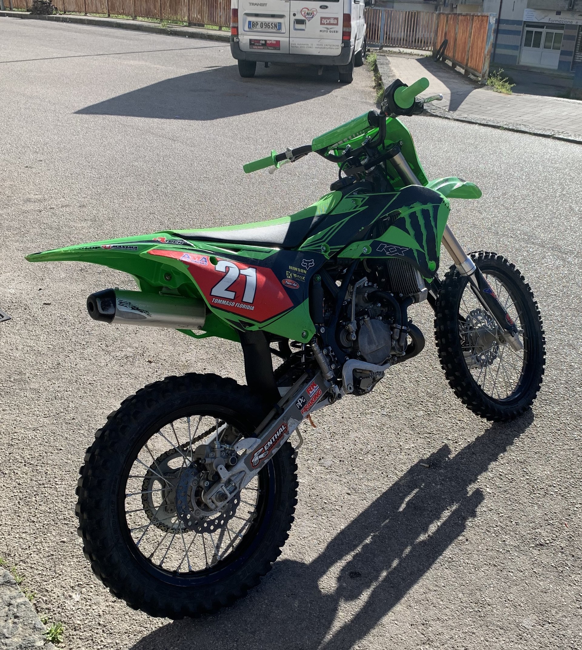 Kawasaki kx minicross ruote alte