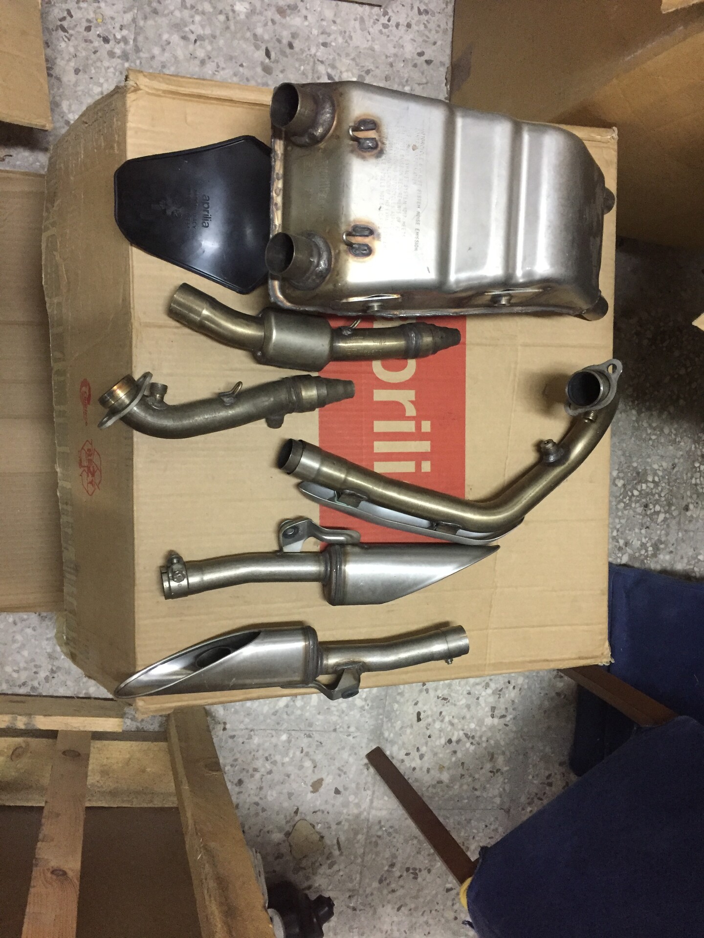 scarico originale aprilia sxv rxv Aprilia off road Professional