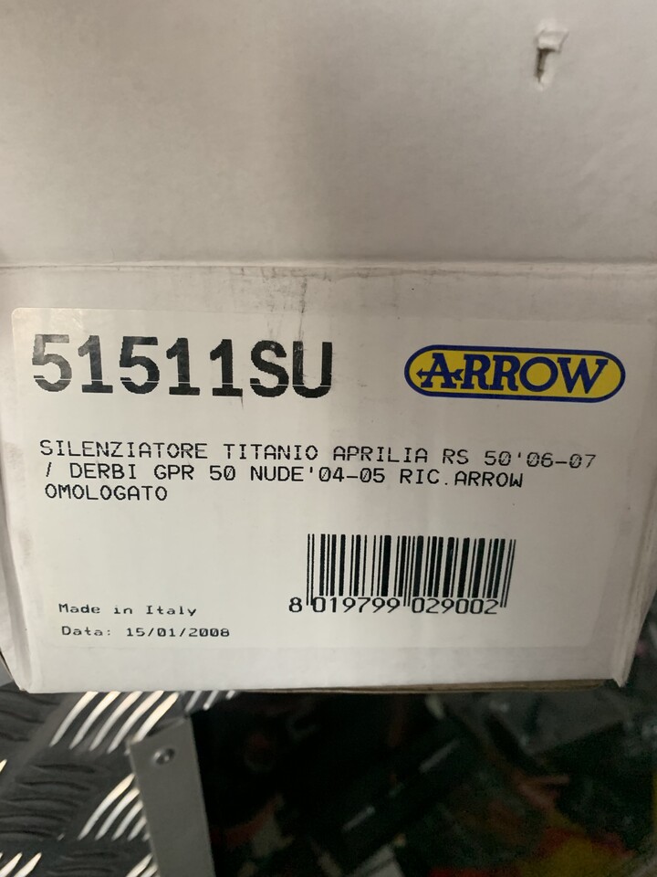 Scarico Completo Arrow Aprilia Derbi 50 Stradale/Naked ARROW af1 50 monta solo sul 50