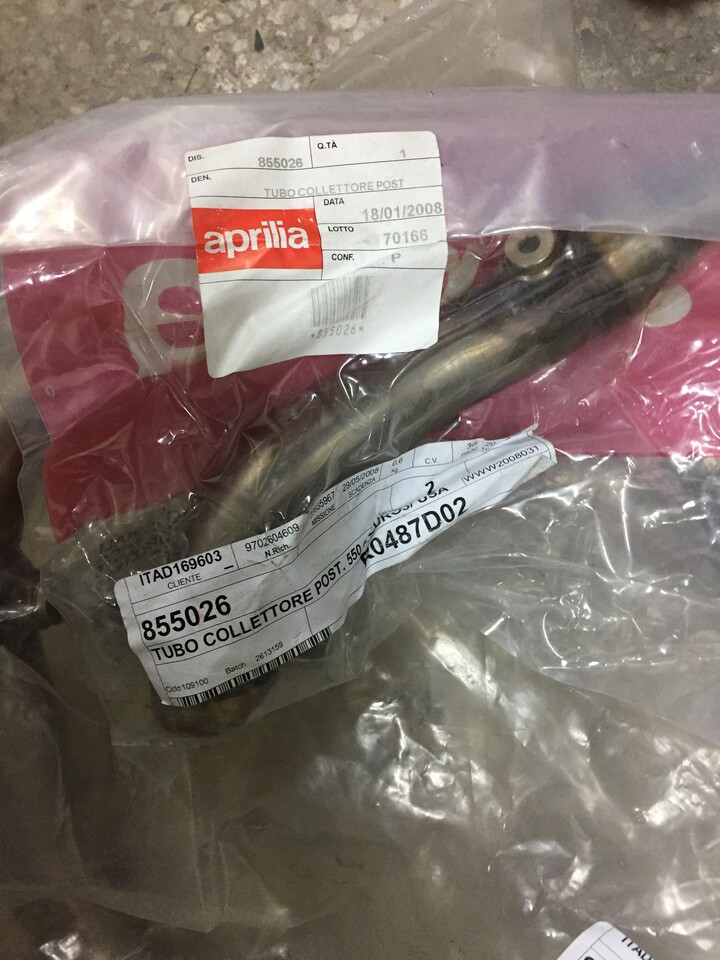 scarico originale aprilia sxv rxv Aprilia off road Professional