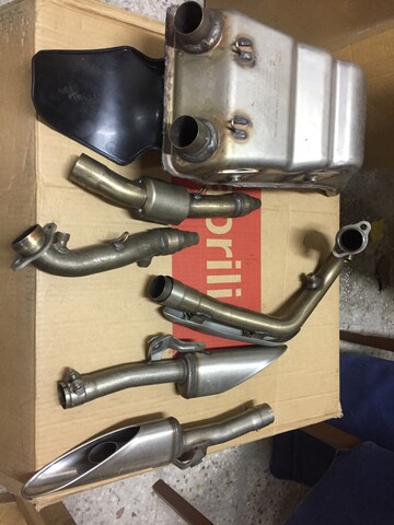 scarico originale aprilia sxv rxv Aprilia off road Professional