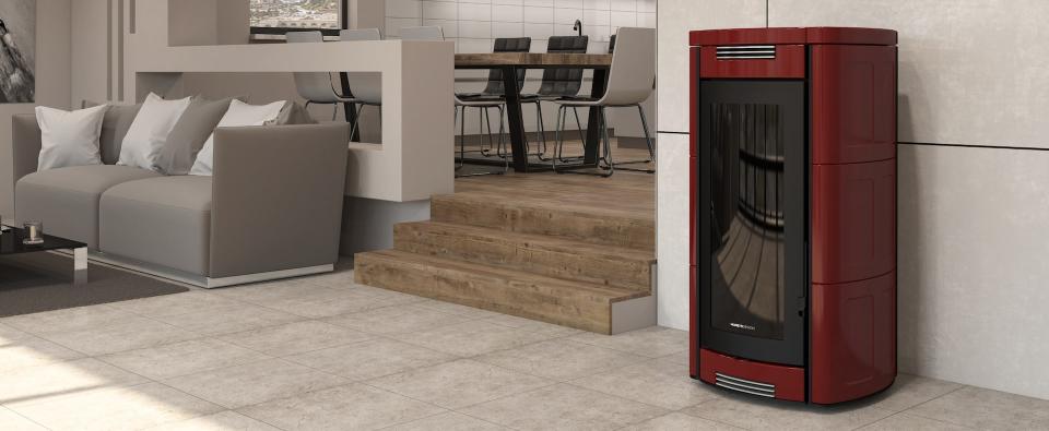 Stufa a pellet ventilata Moretti Design ALADINO
