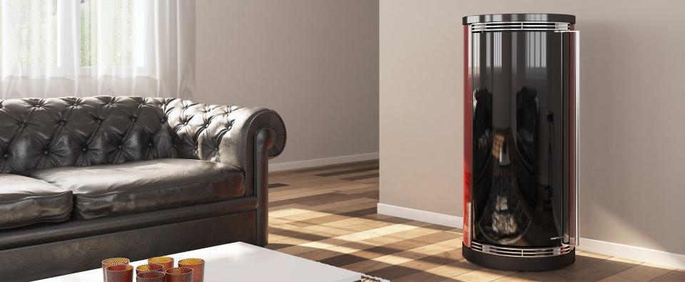 Stufa a pellet per termosifoni Moretti Design ERGONOMIC