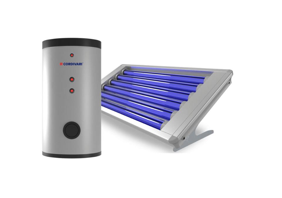 Sistema termico solare compatto con bollitore con scambiatore fisso Cordivari