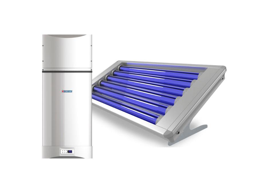 Sistema termico solare compatto con scaldacqua a pompa di calore Cordivari
