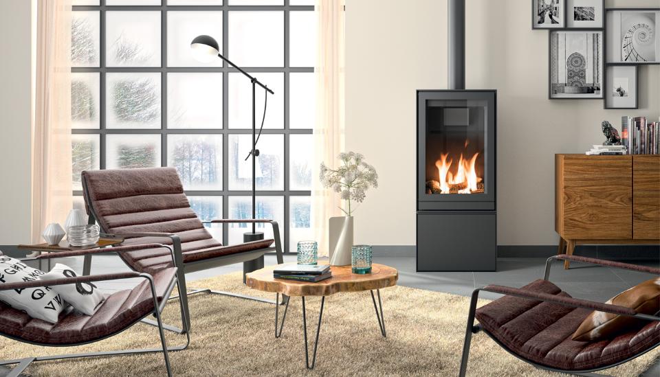 Stufa contemporanea a gas Zeta linea TQH 35