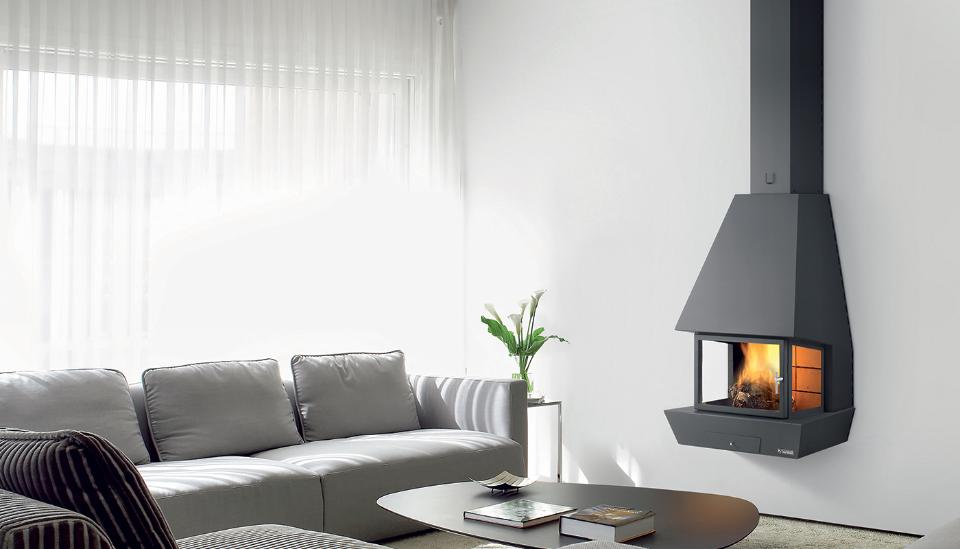 Camino di design da interno Zeta linea RAC FRONTALE