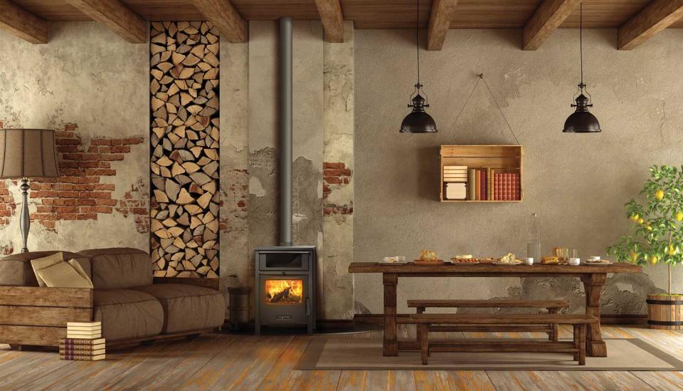 Stufa a legna con forno Zeta linea CONTO TERMICO SAGRA