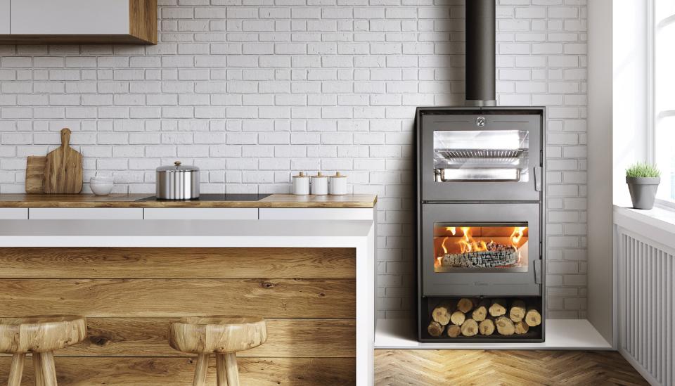 Stufa a legna con forno Zeta linea CONTO TERMICO ALTEA 7