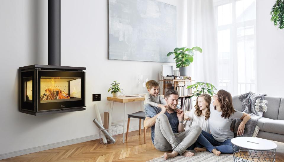 Stufa a legna trifacciale Zeta linea PARIS 700 CLID