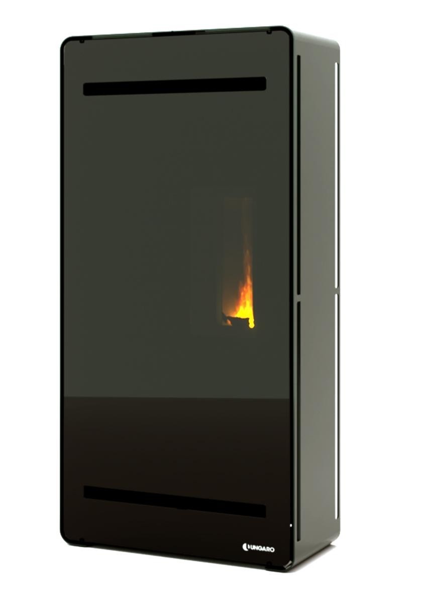 Stufa a pellet ventilata 11 kW stile contemporaneo (6 colori) UNGARO ZEFY PLUS