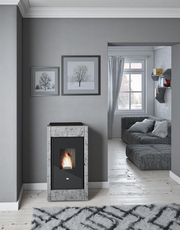 Stufa pellet ventilata 11 kW EVACALOR BARBARA