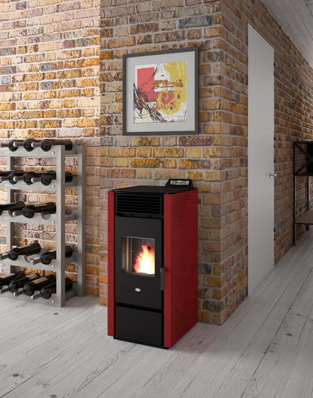Stufa a pellet ventilata 14 kW EVACALOR PAOLA