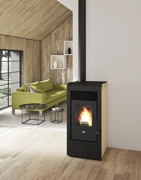 Stufa pellet ventilata 9 kW EVACALOR RITA